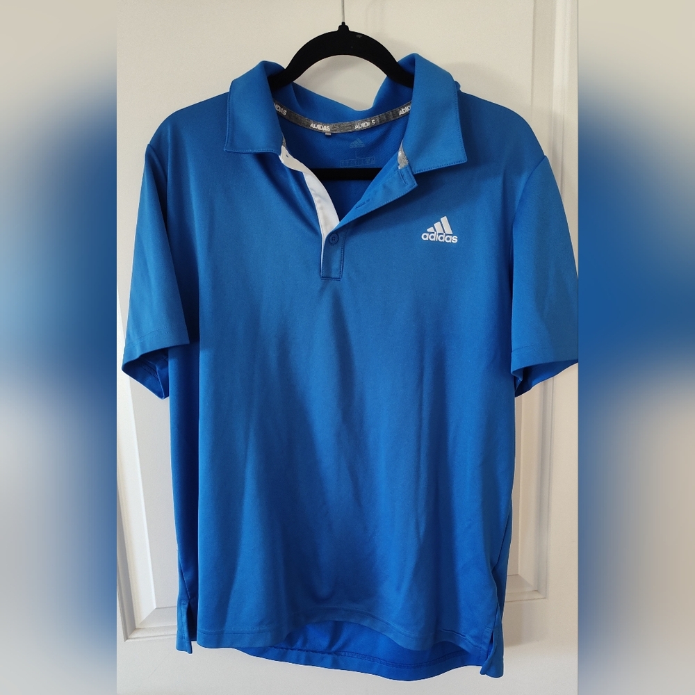Adidas Men's Vibrant Blue Polo